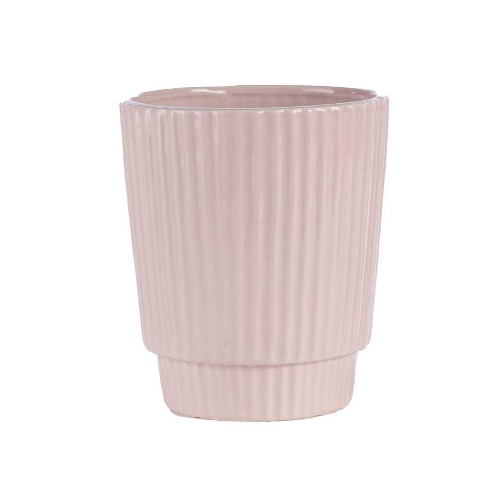 VASO ROSA CERAMICA EST D.14.4 H.16